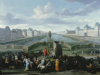 Blick von der Pont Neuf, Paris, 1668